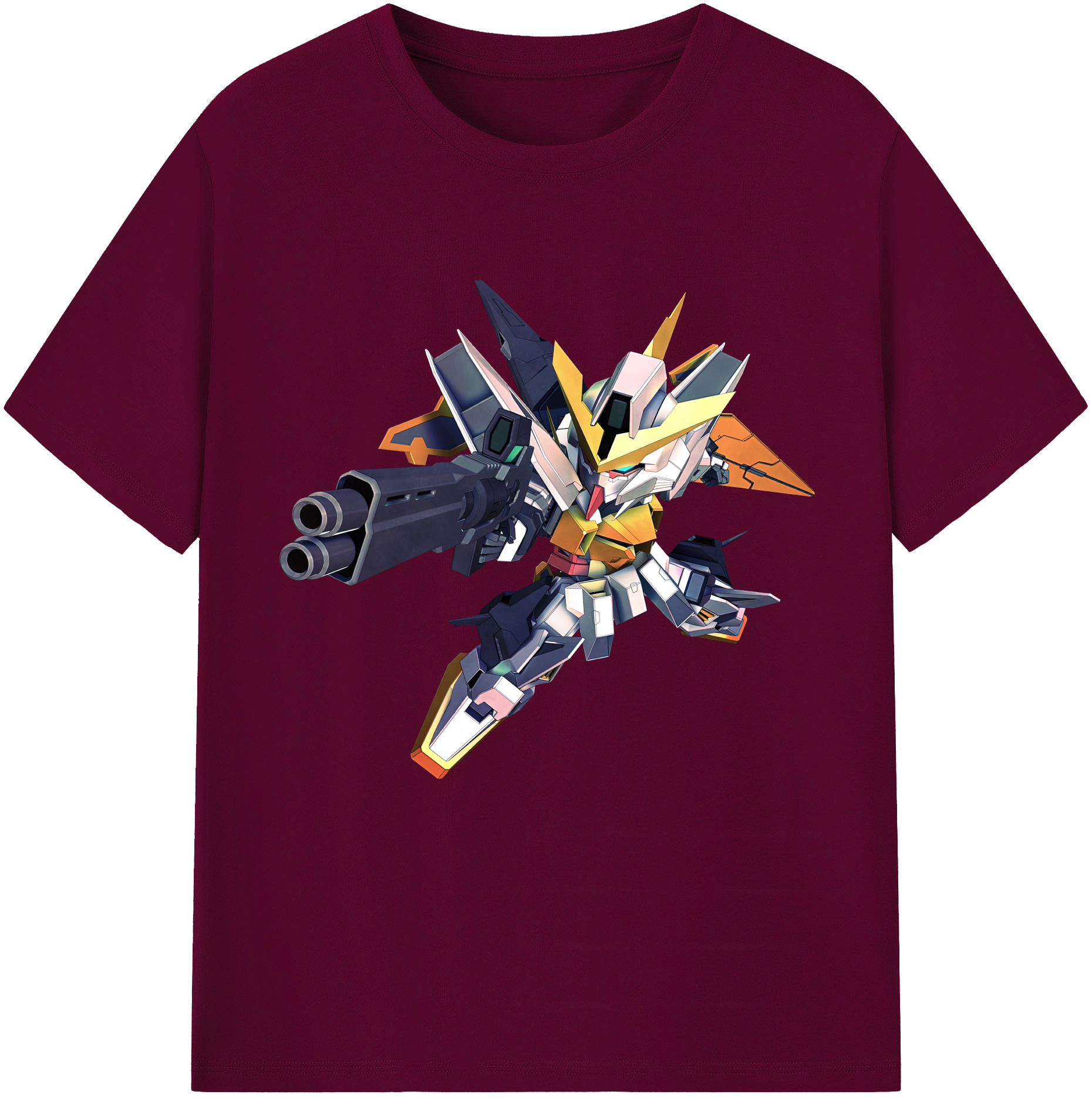 （画像用） 機動戦士ガンダム Mobile Suit Gundam レディースカジュアルプリントTシャツ（綿100％）